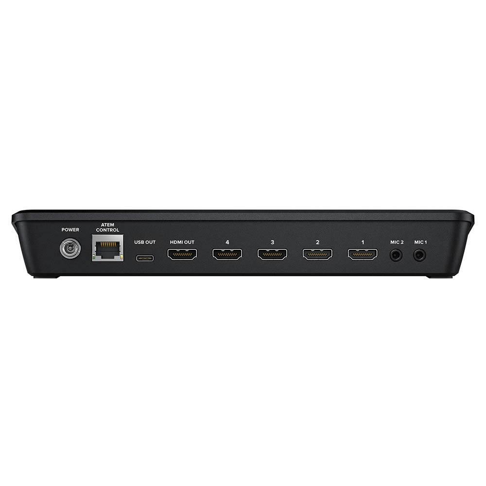 Blackmagic Design ATEM Mini Pro HDMI Live Stream Switcher with 6' High-Speed HDMI Cable & 10-Pack Straps Bundle