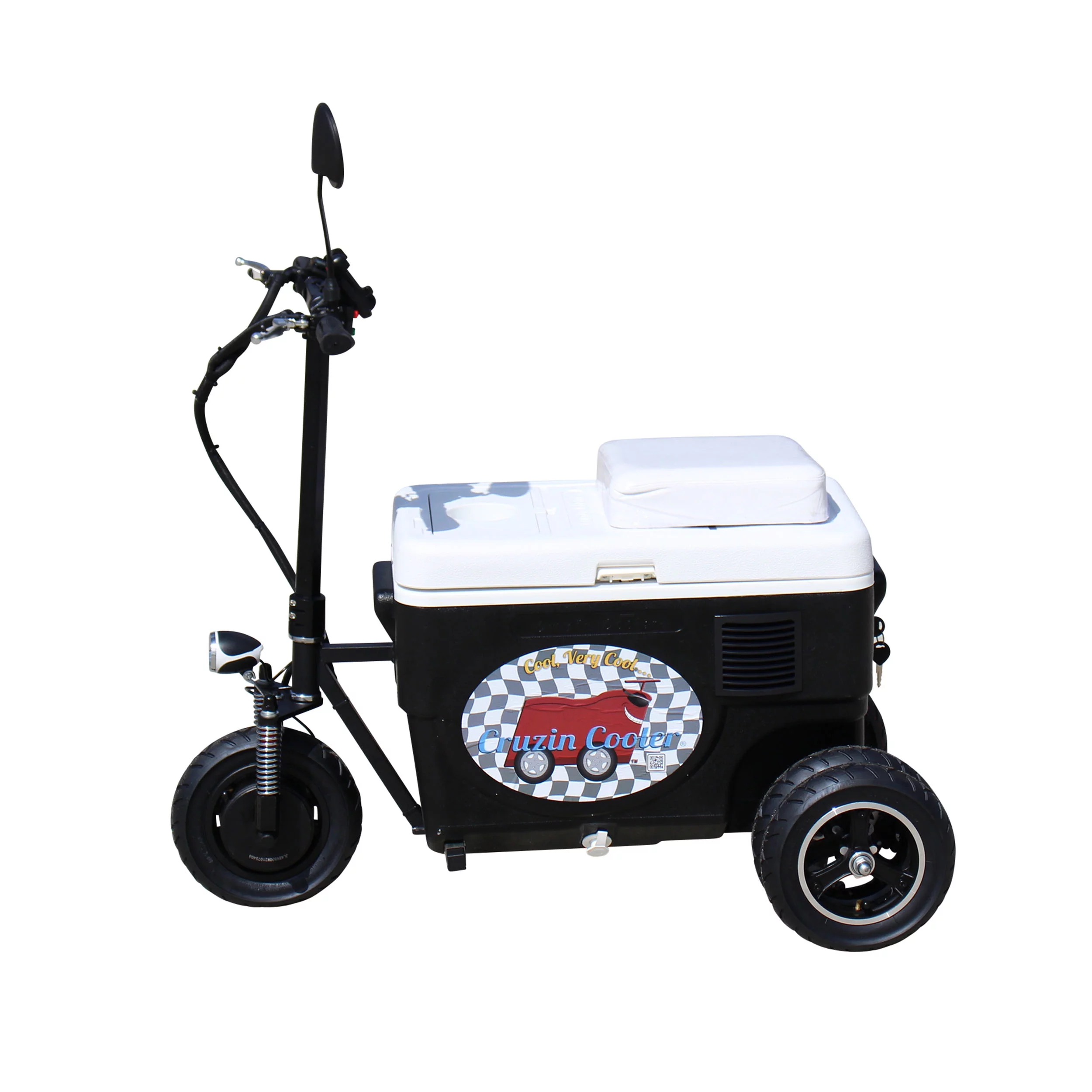 Cruzin Cooler CZ-HB SPORT-X DUALLY Motorized Ice Chest Scooter, 13 MPH Top Speed