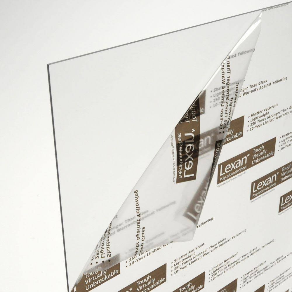 Lexan 48 in. x 96 in. x 1/8 in. Clear UV Stable Polycarbonate Sheet