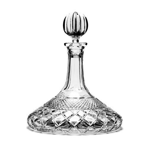 Charles IV Hand Cut Crystal Ships Decanter, 25.4 oz. by Ruckl