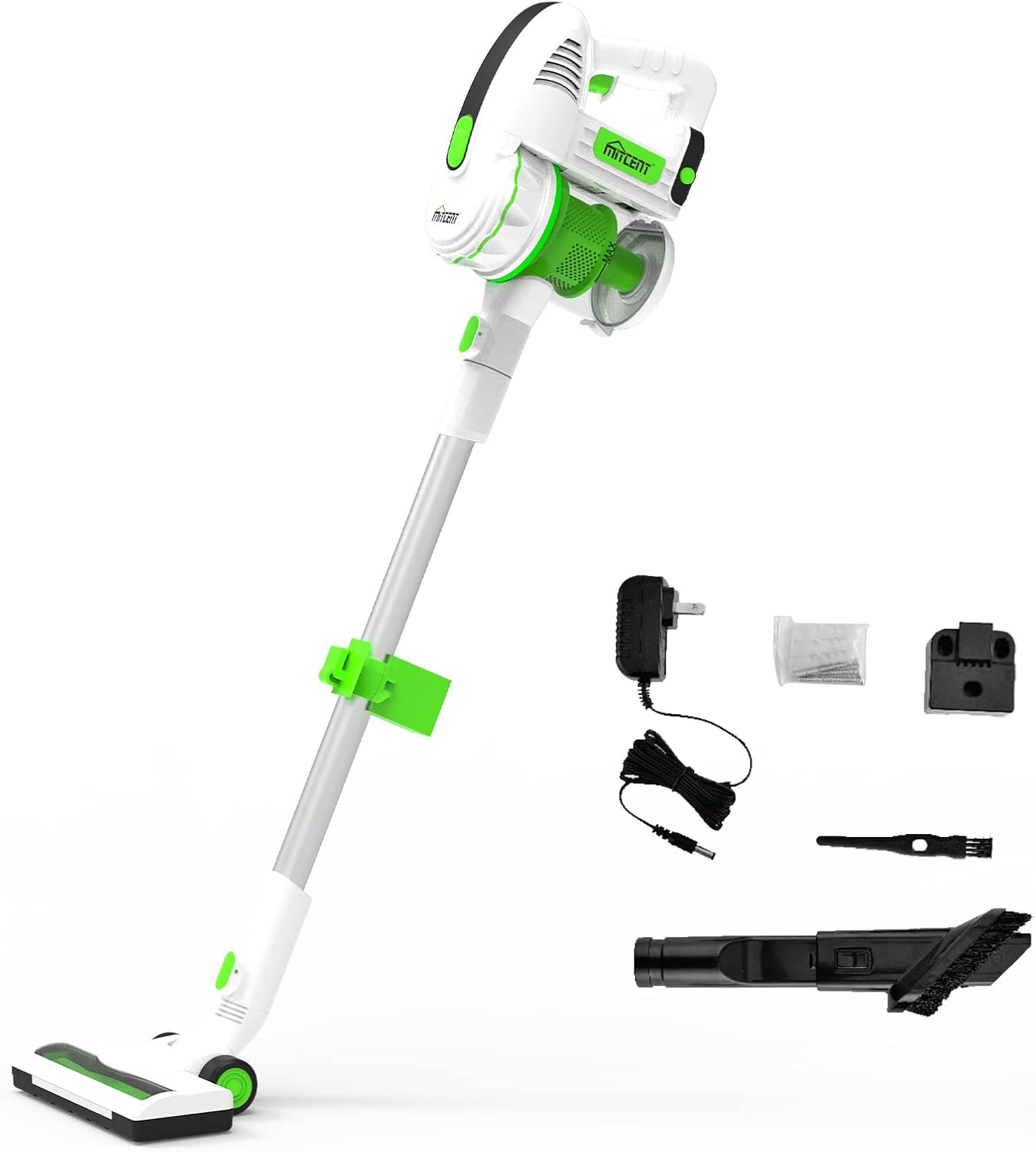 Mitcent Cordless Stick Vacuum Cleaner 17Kpa 1650W High Efficiency Brushless Motor, Lightweight Vacuum Cleaner, MT2002A