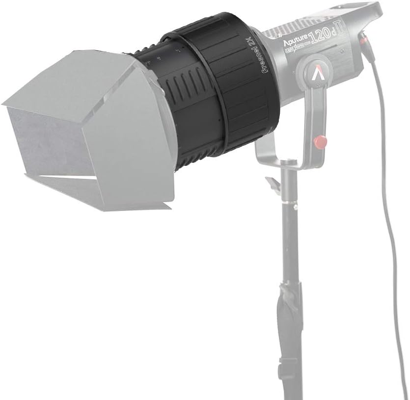 Aputure Fresnel 2X, Aputure Fresnel ii 2 Lens Mount for Aputure 300D Mark II,120D Mark 2, 300D,120D and Other Bowen-S Mount Continuous Lights Lens
