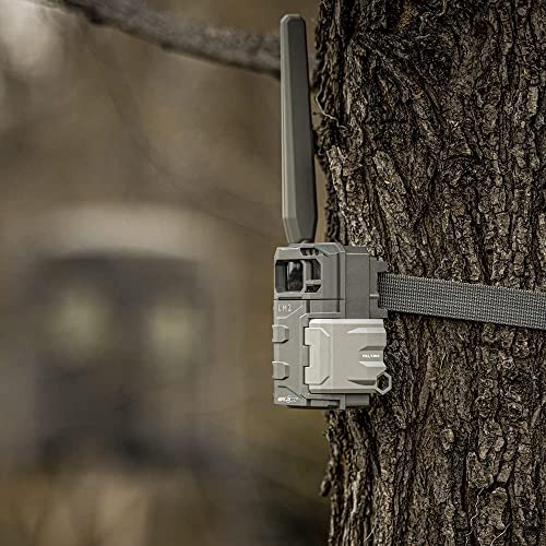 SPYPOINT LM2 Cellular Trail Camera - 20MP Photos, Infrared Game Night Vision Photos, 90' Flash Trail Camera & Detection Range, 0.5S Trigger Speed + 32GB Micro SD Card and Lit-10 Battery (Nationwide)