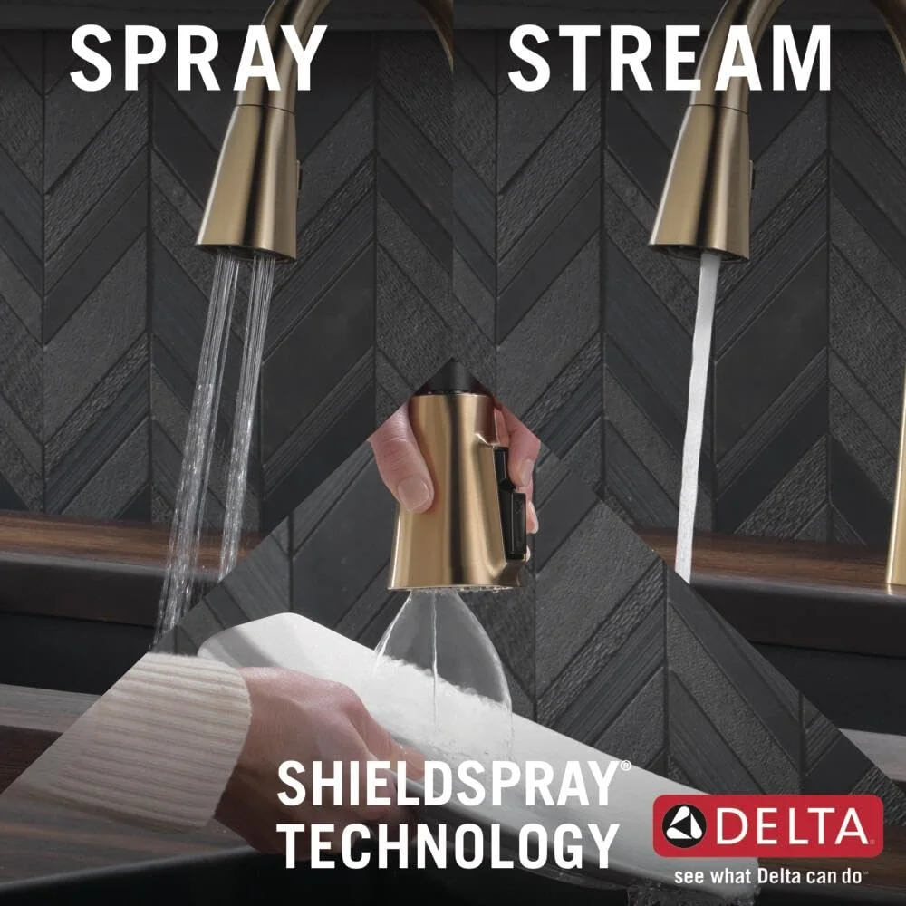 Delta 19802Z-Dst Lenta Single-Handle Pull-Down Kitchen Faucet - Bronze