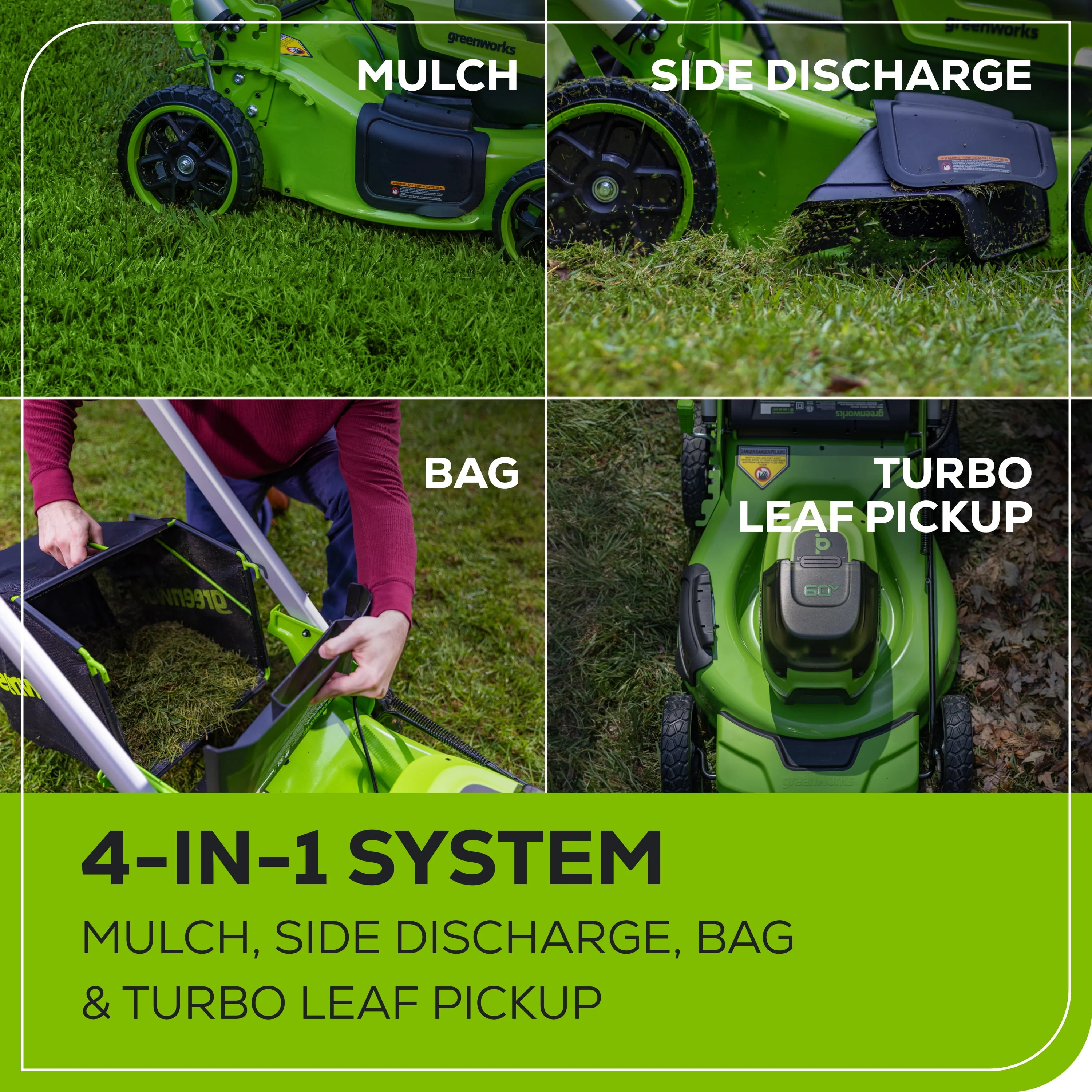 Greenworks 60V 21 Push Lawn Mower with 5.0 Ah Battery & Charger 2546502