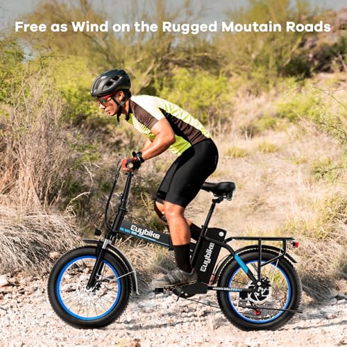 1000W Folding Electric Bike, 48V 20AH Large Removable Battery E Bike, 30+MPH, 80 Miles Max Range, 20" Fat Tire Electric Bike for Adults, Adult Electric Bicycles for Commute Beach Snow
