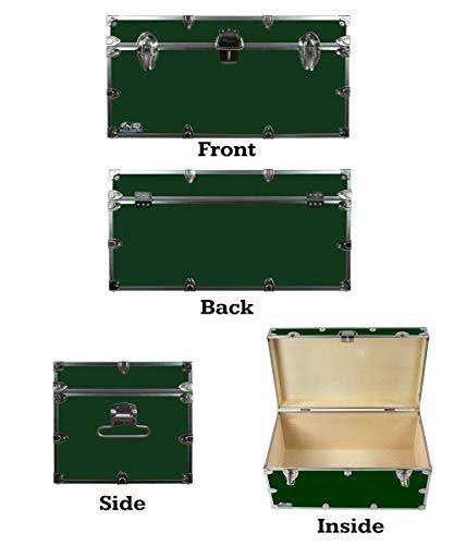 Cu0026N Footlockers Undergrad Footlocker Trunk 32x18x16.5x22 | Dark Green