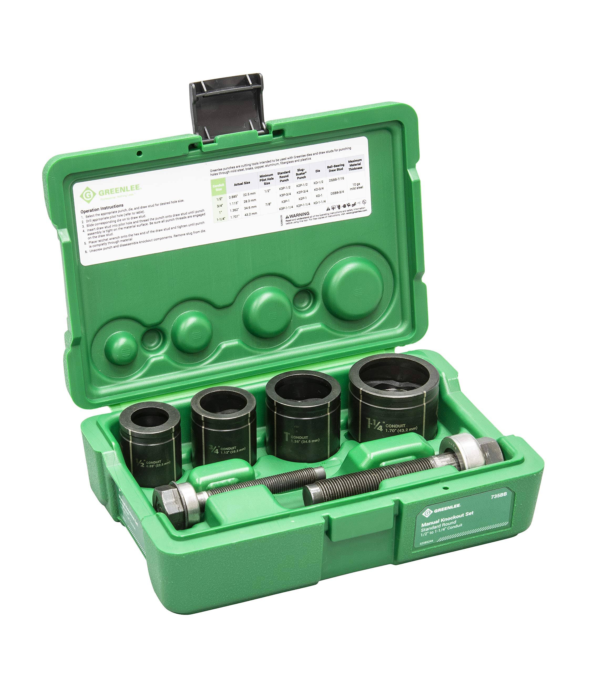 Greenlee Round Knockout Punch Kit 735BB