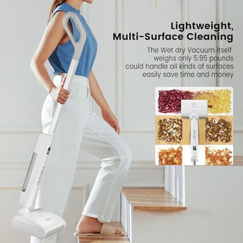 Electric Mop, Cordless Electric Mop for Floor Cleaning with Self Cleaning, Hard Floor Cleaner up to 60 mins, Dual Tank Tech, Self-Propelled, Rechargeable Floor Scrubber for Multi-Surface