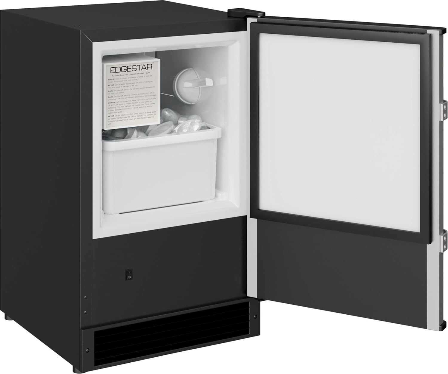 EdgeStar IB121 15 Inch Wide 12 Lbs. Capacity Built-in Ice Maker with 15 Lbs. Daily Ice Production - Stainless Steel
