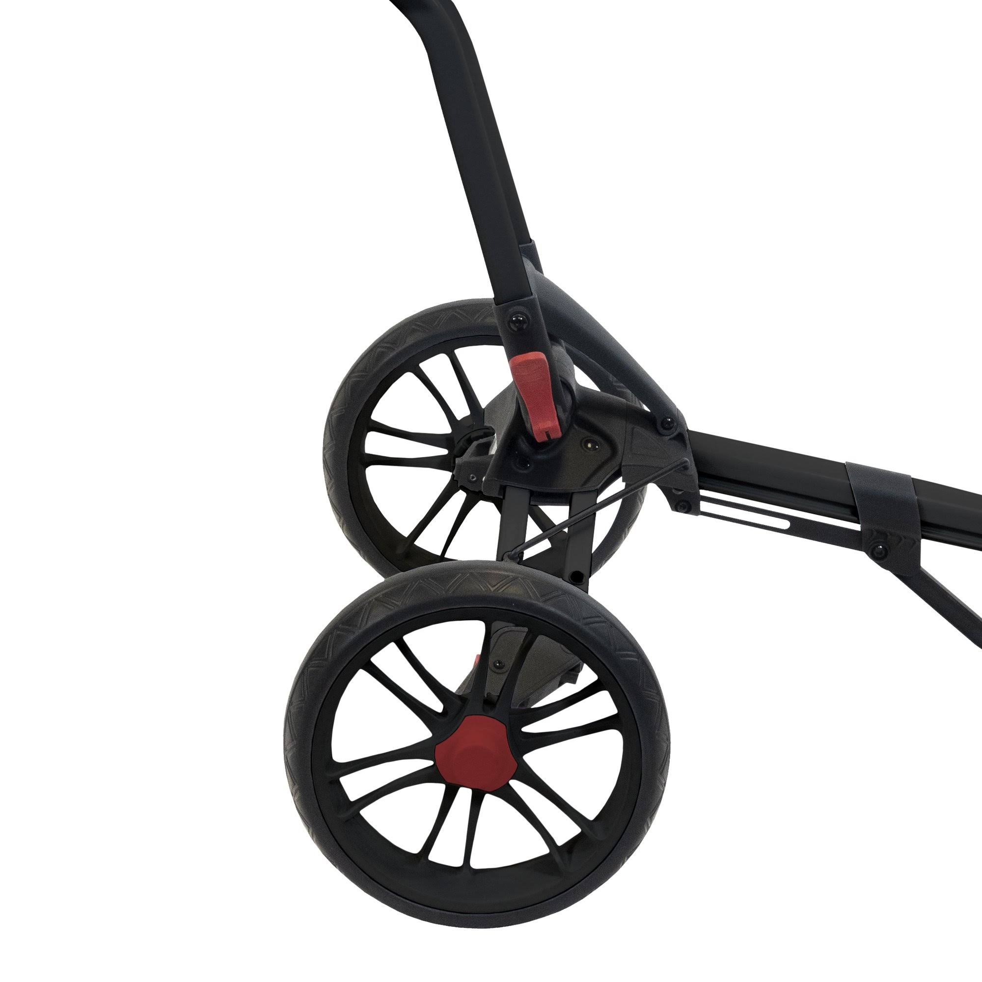 Bag Boy Spartan Push Cart - Black/Red