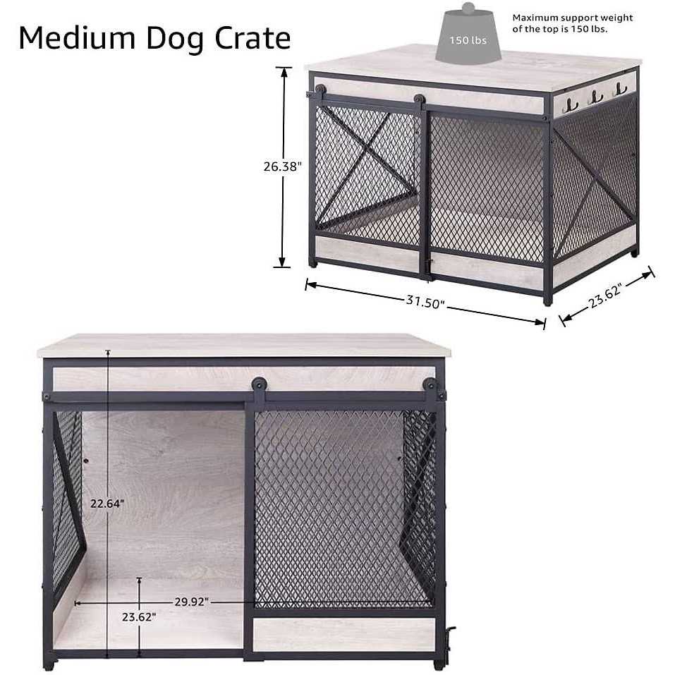Unipaws Furniture Style Sliding Door Dog Crate - Pet Supplies online store