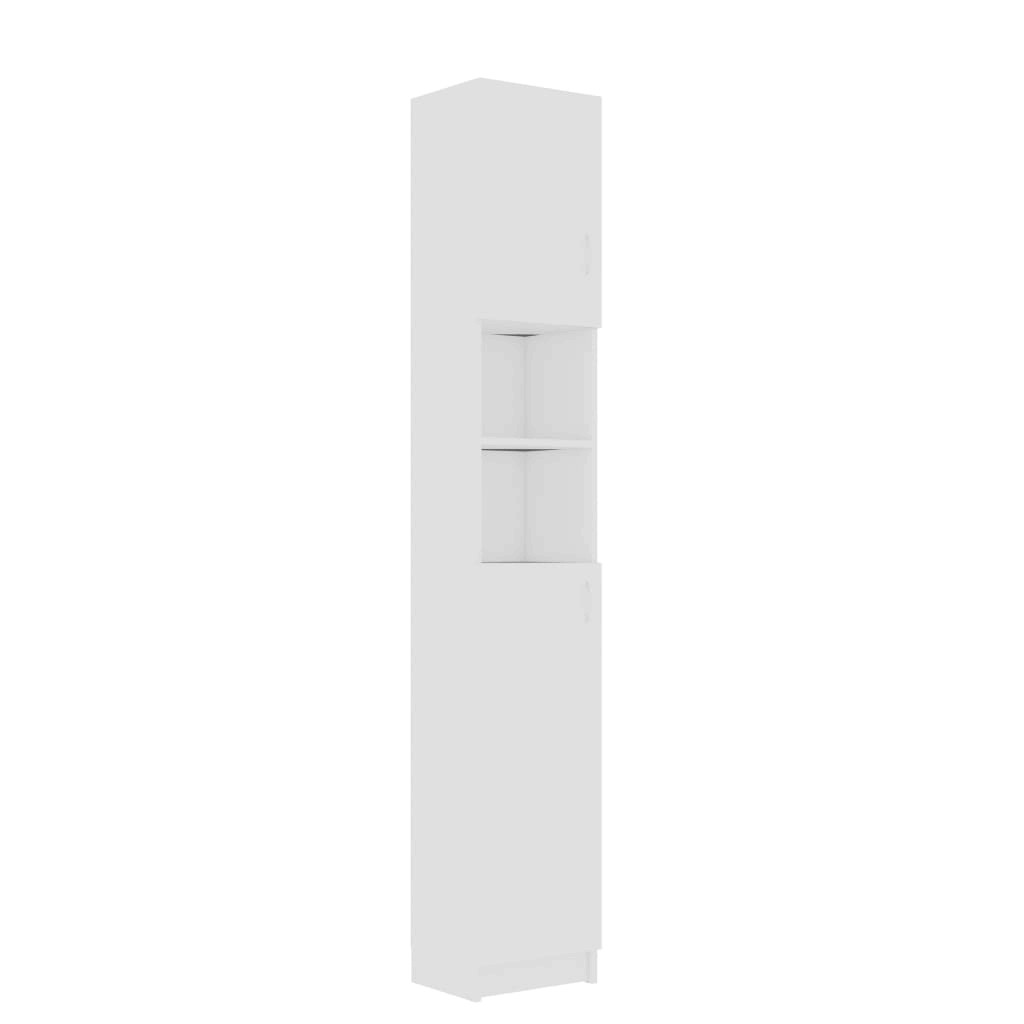 vidaXL Bathroom Cabinet White and Sonoma Oak 12.6x22x10x22x74.8x22 cm Chipboard