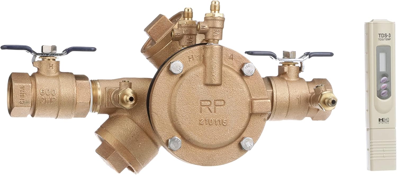 Febco 825EBV 825Y Quarter Turn Reduced Pressure Zone Assembly, 1"