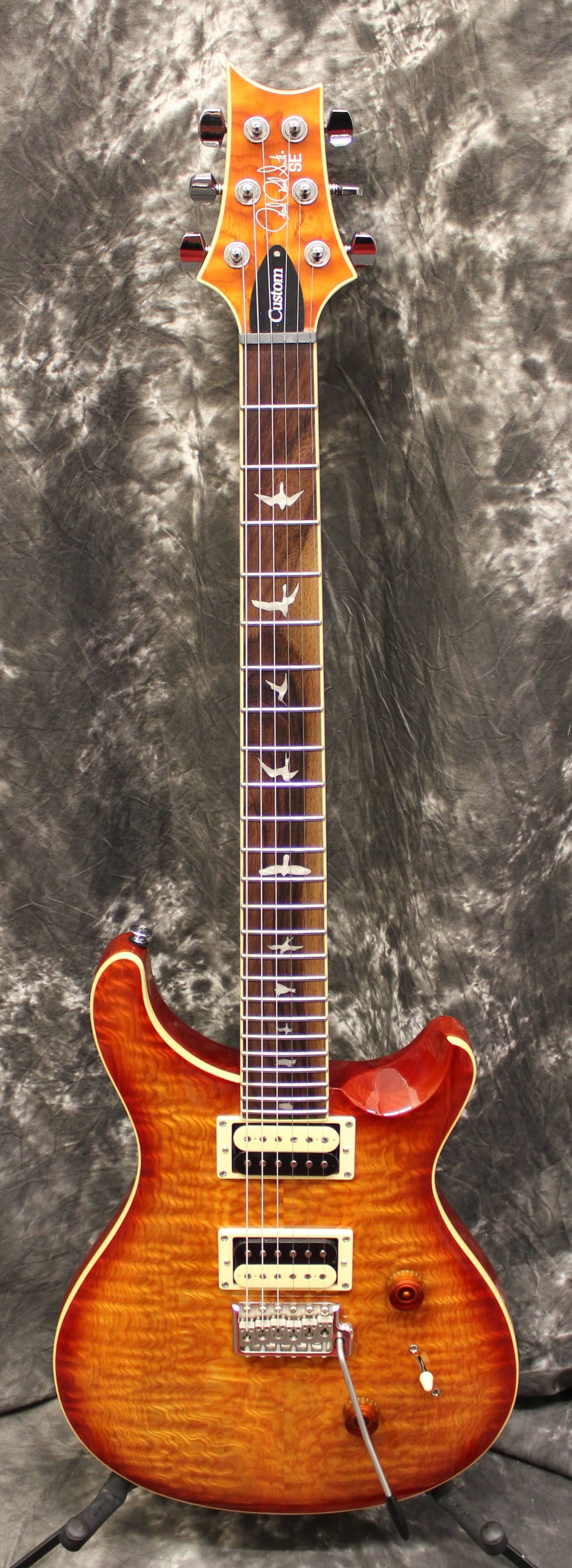 PRS SE Custom 24 Burled Ash - Vintage Sunburst