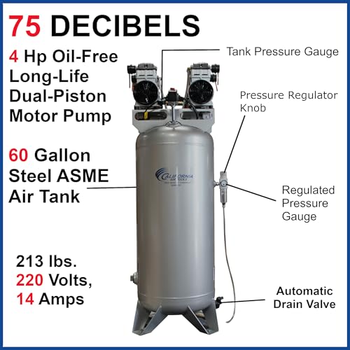 California Air Tools CAT-60040CAD Ultra Quiet 60 Gal Compressor
