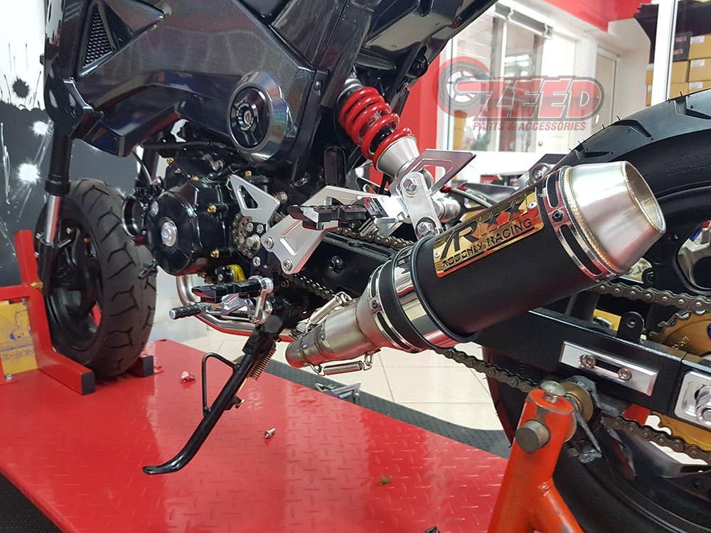 Dual Low Mount Exhaust For Honda Grom Msx 2013-2019 All Model and Ssr Razkull All model