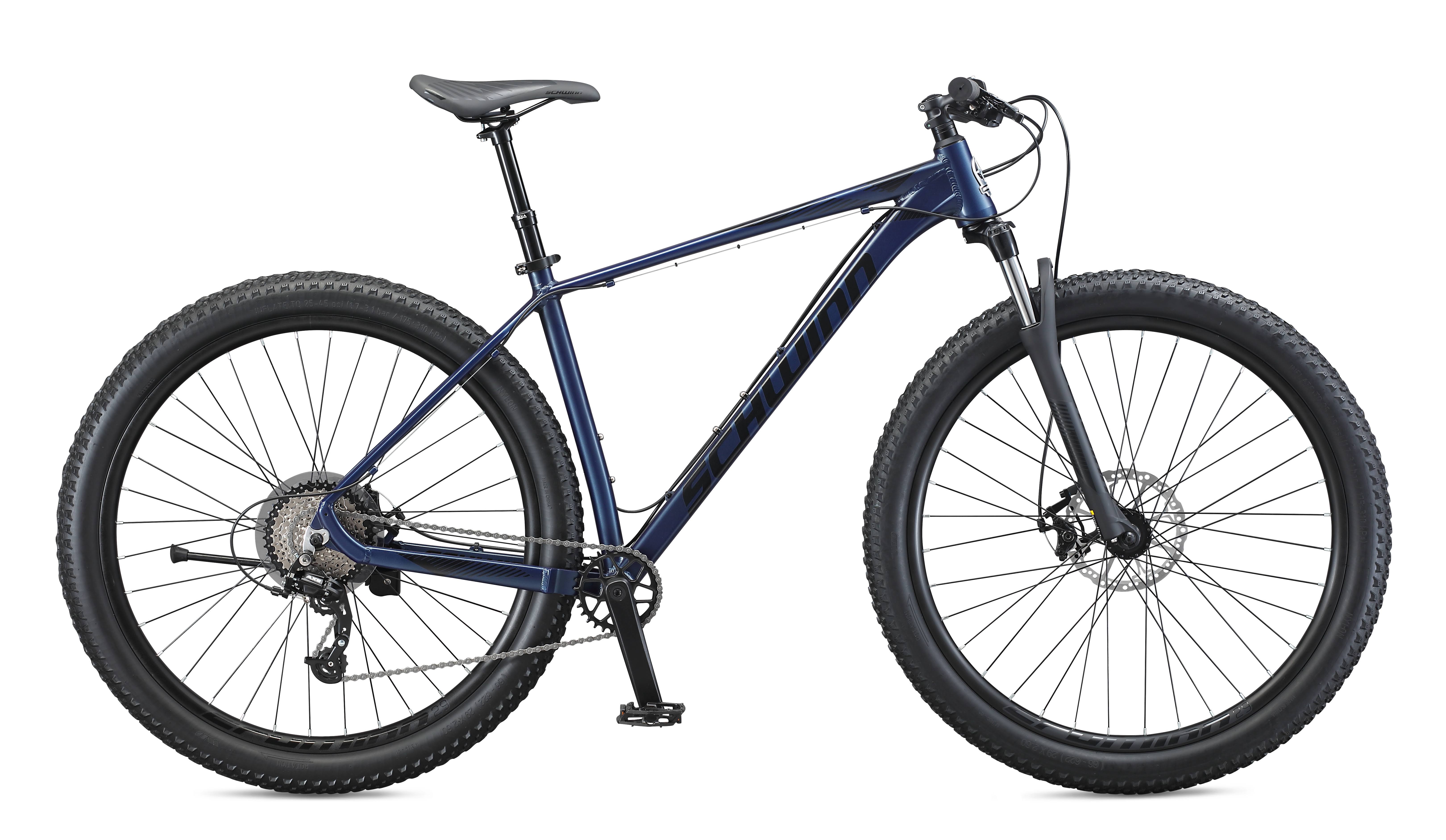 Schwinn 29x22 Axum Mountain Bike with Dropper Seatpost, Blue