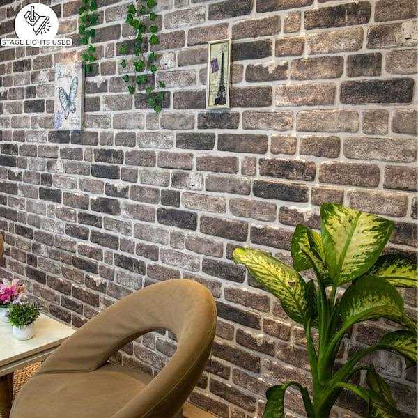 Dundee Deco Brown Faux Brick 3D Wall Panels Styrofoam Facing - Shop Hardware Tools Online Store