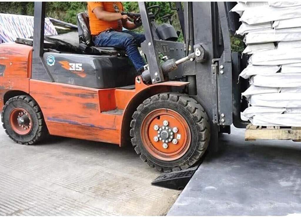 MYOYAY 5.9'' Rise Rubber Curb Ramp Heavy Duty Threshold Kerb Ramp 10 Tons Car Slope Ramp for Loading Dock Bike Vehicle Warehouse Driveway Sidewalk Wheelchair 5.9 x 15.7 x 18.7in (1PC)