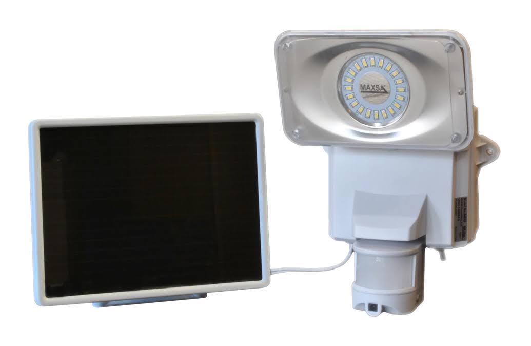 Maxsa Innovations Solar Powered Security Video Camera Floodlight