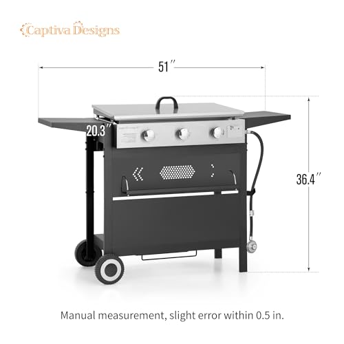 Captiva Designs Propane Gas BBQ Griddle Grill