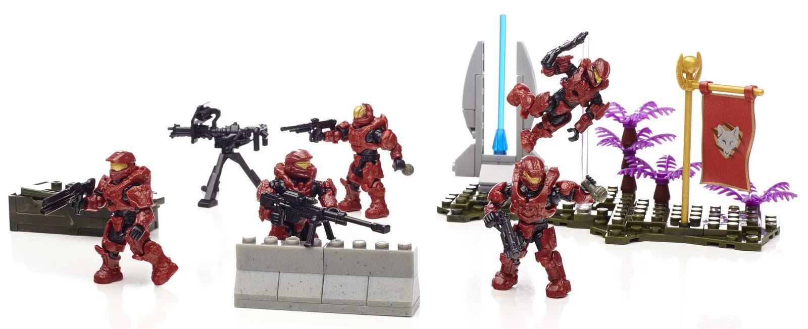 Mega Bloks Halo UNSC Fireteam Crimson Battle Set