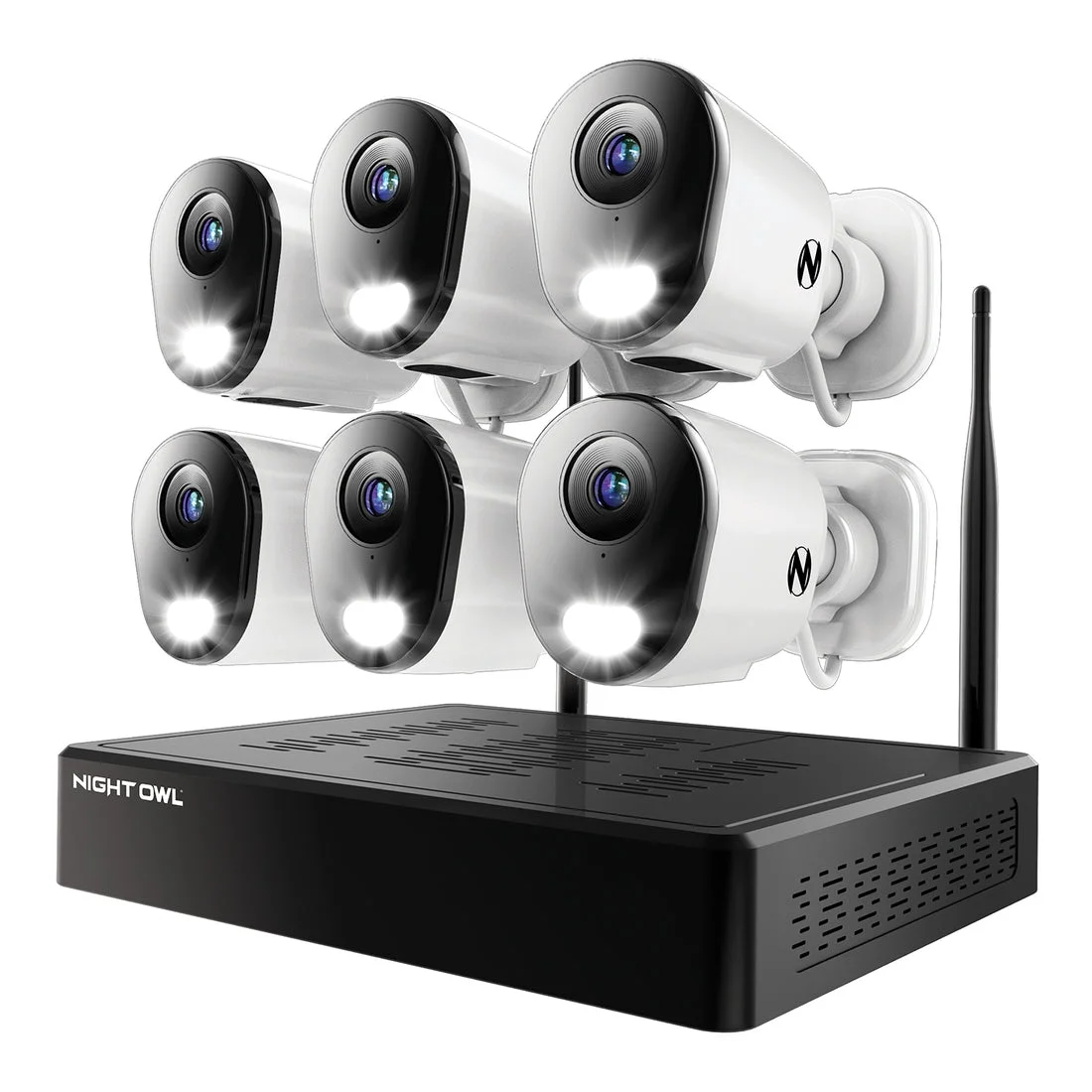 10 Channel 4K Wi-Fi NVR Security System with 1TB Hard Drive and 6 Wi-Fi IP 4K Deterrence Cameras with 2-Way Audio - Curated Treasures Market