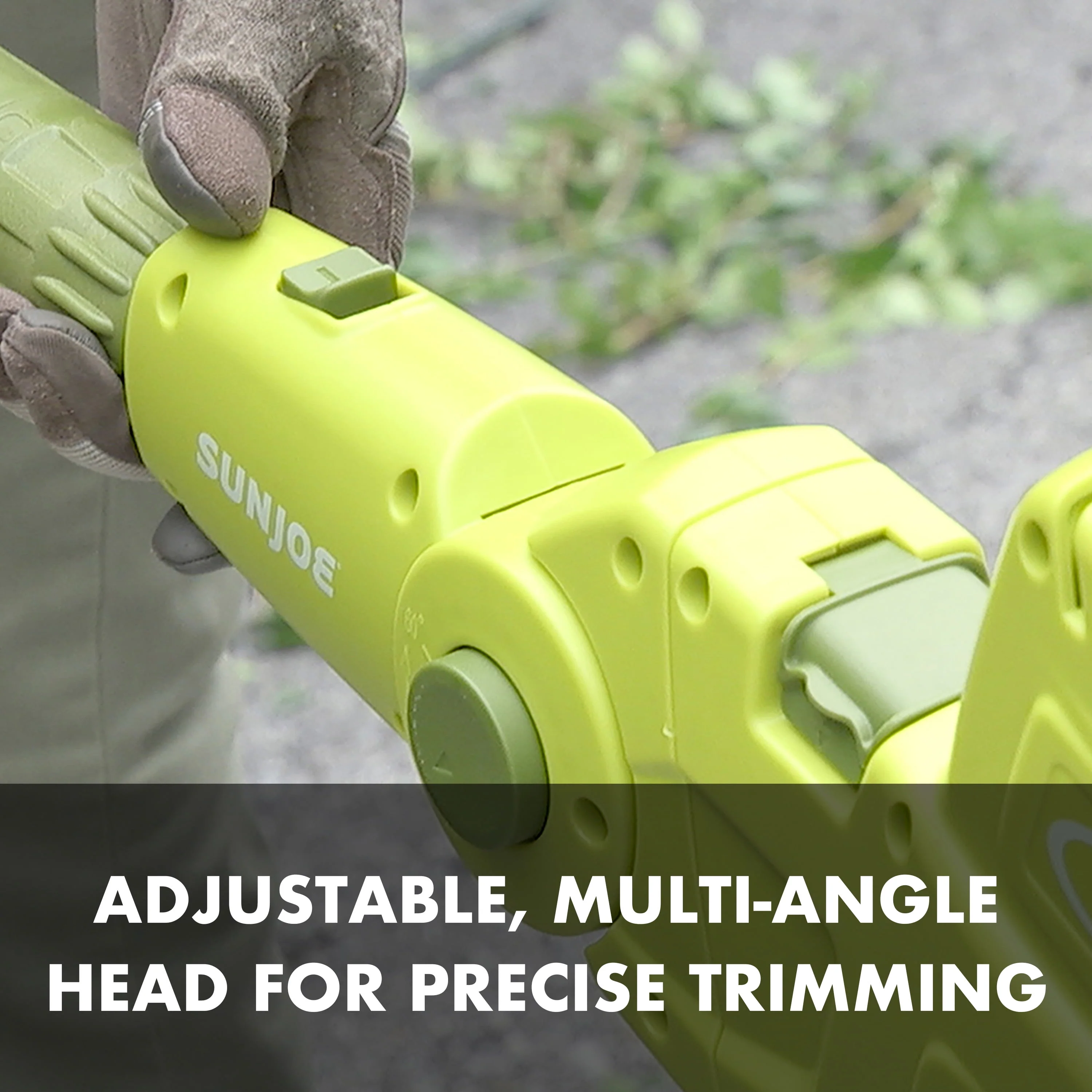 Sun Joe Electric 21-inch Telescoping Pole Hedge Trimmer, Multi-Angle Head, 4-Amp