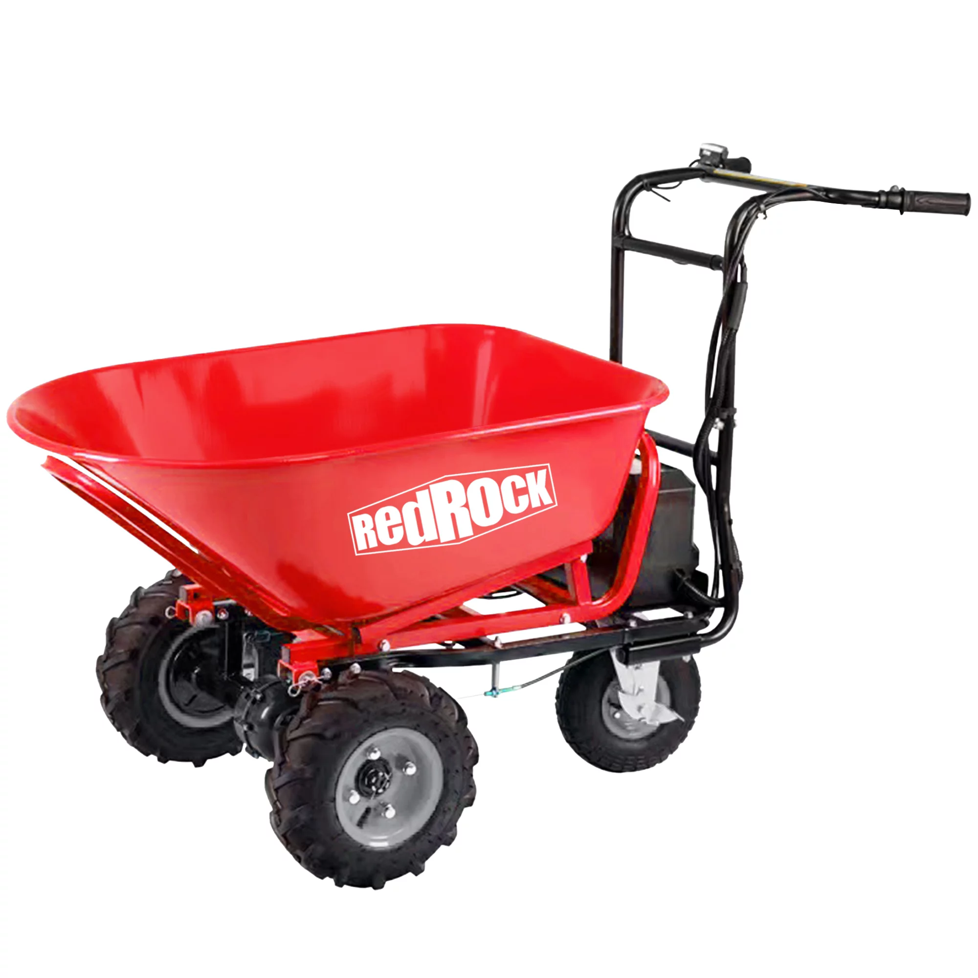 THINK 30,Wheelbarrow Utility Cart Electric Powered Cart 48V28Ah, 500W, Capacity 500lbs (230kg), 1000lbs Towing, Material Debris Hauler