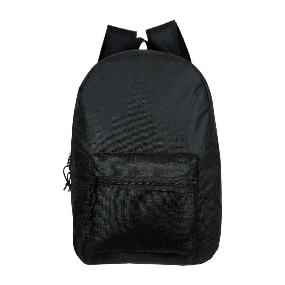 24 Pack - 17 Inch Basic Bulk Backpacks in Assorted Colors - Wholesale Case Pack of Bookbags