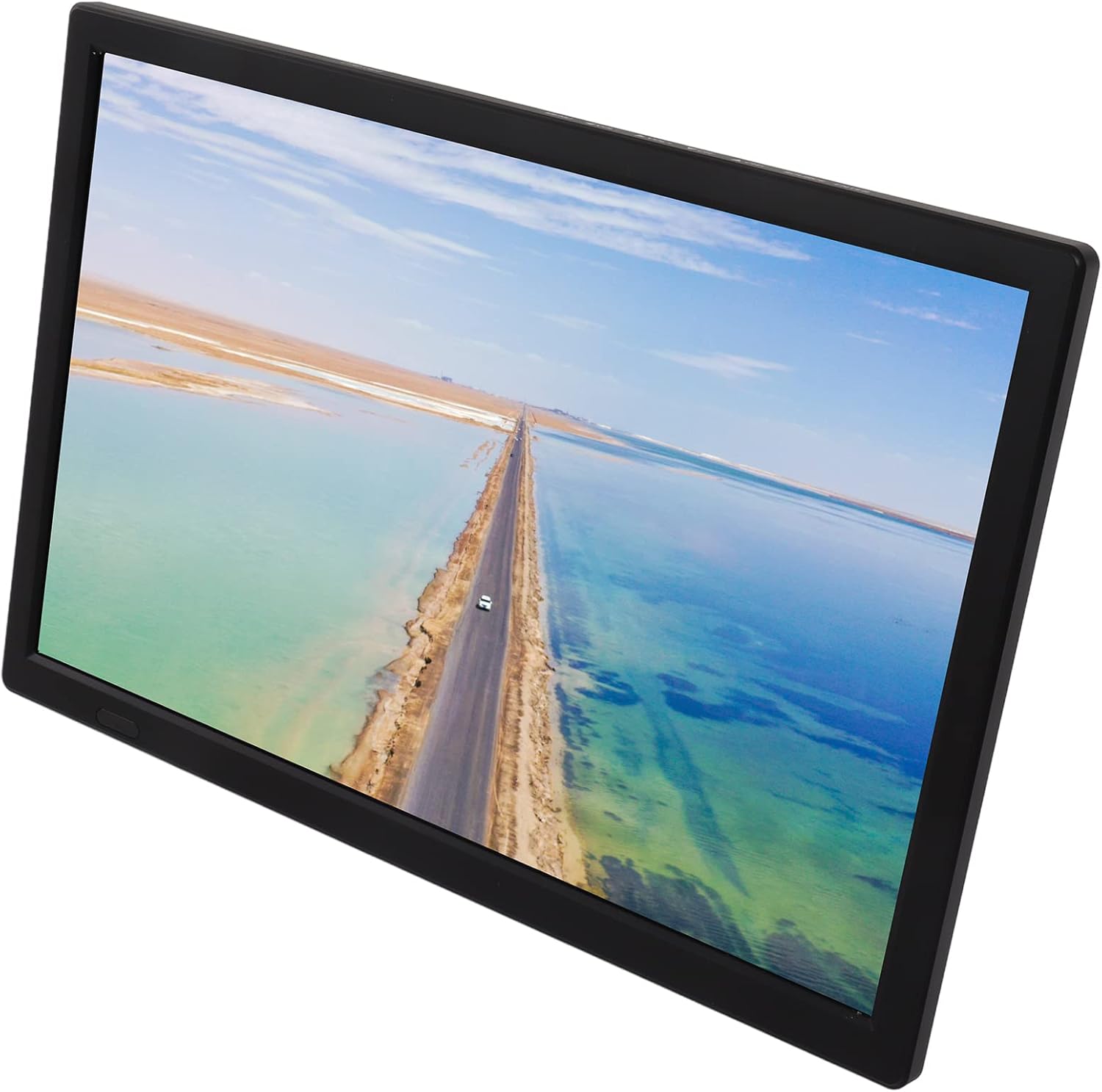 Portable Digital TV, 15.4 inch Rechargeable LED TV with High Sensitivity Tuner for Car and Outdoor, Supports 1080p Video, MV, MOW, AVI, W, MP4, FIV
