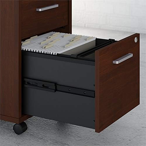 Office by Kathy Ireland Method 3 Drawer Mobile File Cabinet in Century Walnut