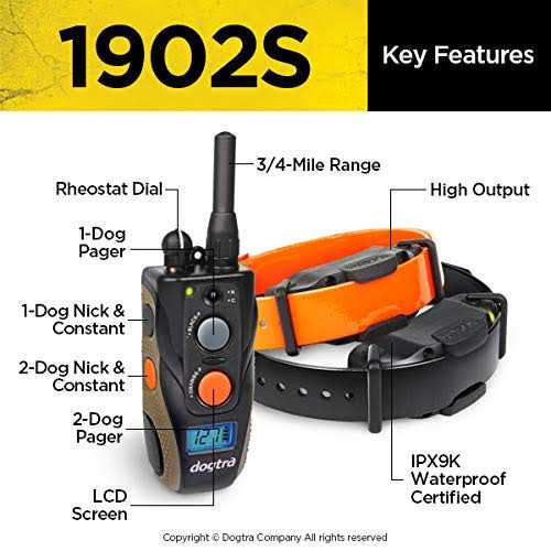 Dogtra 1902S 2 Dog 3/4 Mile Remote Training Collar - Pet Supplies online store