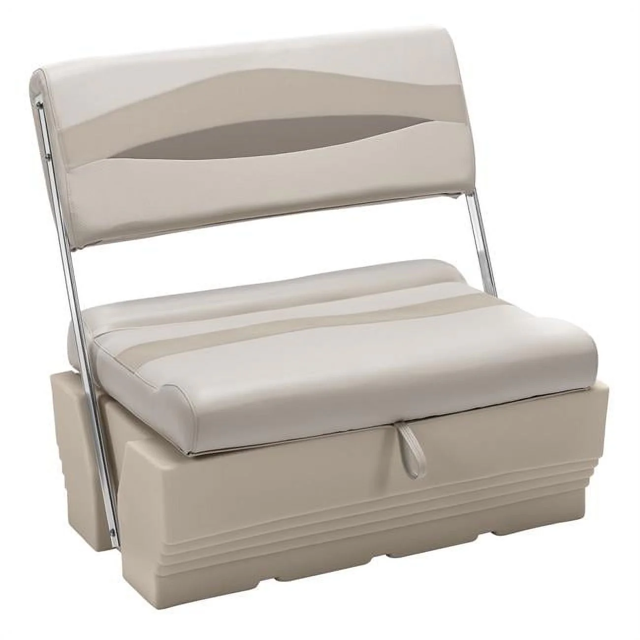 Wise  Premier Pontoon Flip-Flop Seat, Stone, Mocha Java & Khaki
