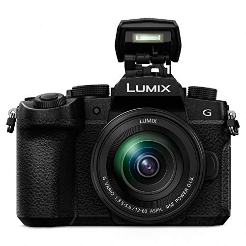 Panasonic LUMIX G95D 20.3 Megapixel Mirrorless Camera, 12-60mm F3.5-5.6 Micro Four Thirds Lens, 5-Axis Dual I.S. 2, 4K 24p 30p Video, Pre-Installed V-Log L, 3” OLED Touchscreen - DC-G95DMK(Black)