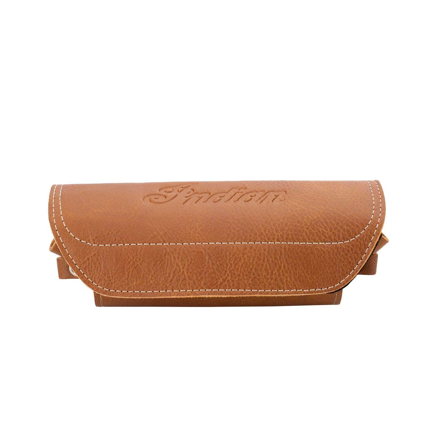 Indian Motorcycle Genuine Leather Windshield Bag - Desert Tan