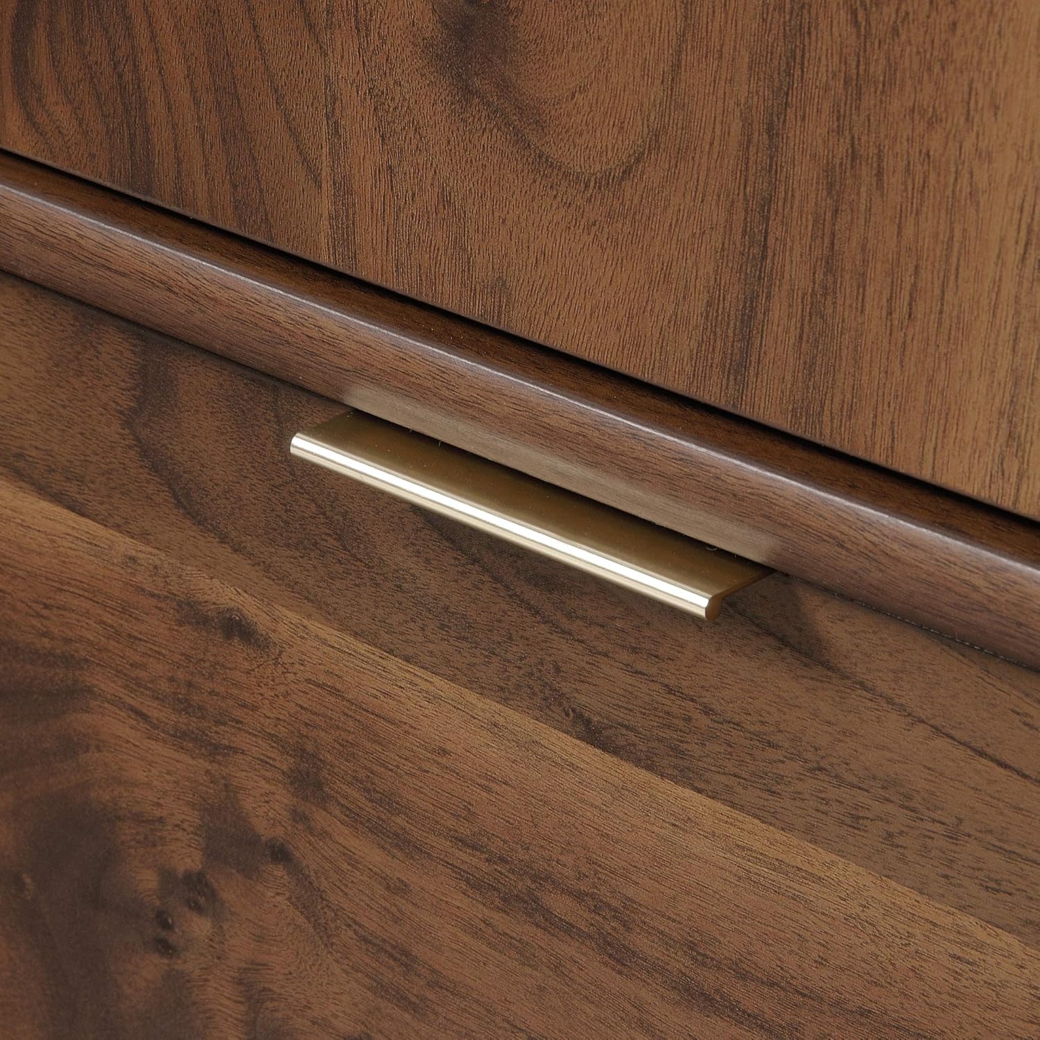 Sauder Clifford Place Storage Cabinet with File, Grand Walnut Finish
