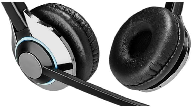 TruVoice HD-500 Deluxe Headset with Noise Canceling Microphone & HD Speakers - Compatible with Mitel, Nortel, Avaya Digital, Polycom VVX, Shoretel, Aastra, Digium, Allworx, ESI, Fanvil + More