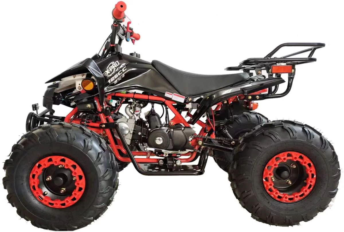 X-Pro Brand New Blast 125cc ATV with Automatic Transmission Reverse LED Headlights Big 19"/18" Tires - Curated Treasures Market