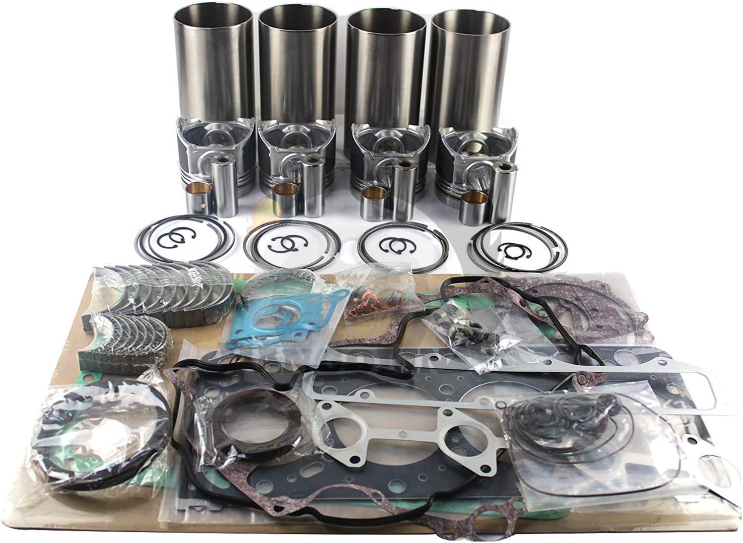 V1702 V1702B Engine Overhaul Rebuild Kit for Kubota KH90 Bobcat 743 733 Excavator Aftermarket Parts