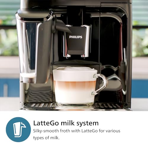 PHILIPS 3000 Series Fully Automatic Espresso Machine, LatteGo Milk Frother