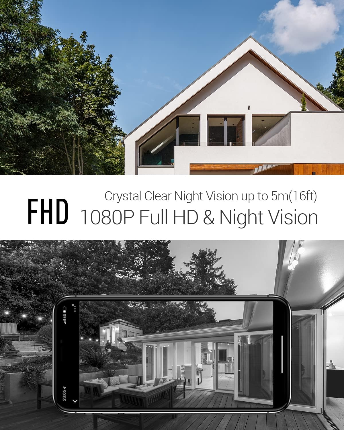 EZVIZ Video Doorbell Camera, 2.4Ghz/5Ghz Wi-Fi 1080P Security Camera with AI-Human Detection, 2-Way Audio, Existing Wiring Required | DB1C