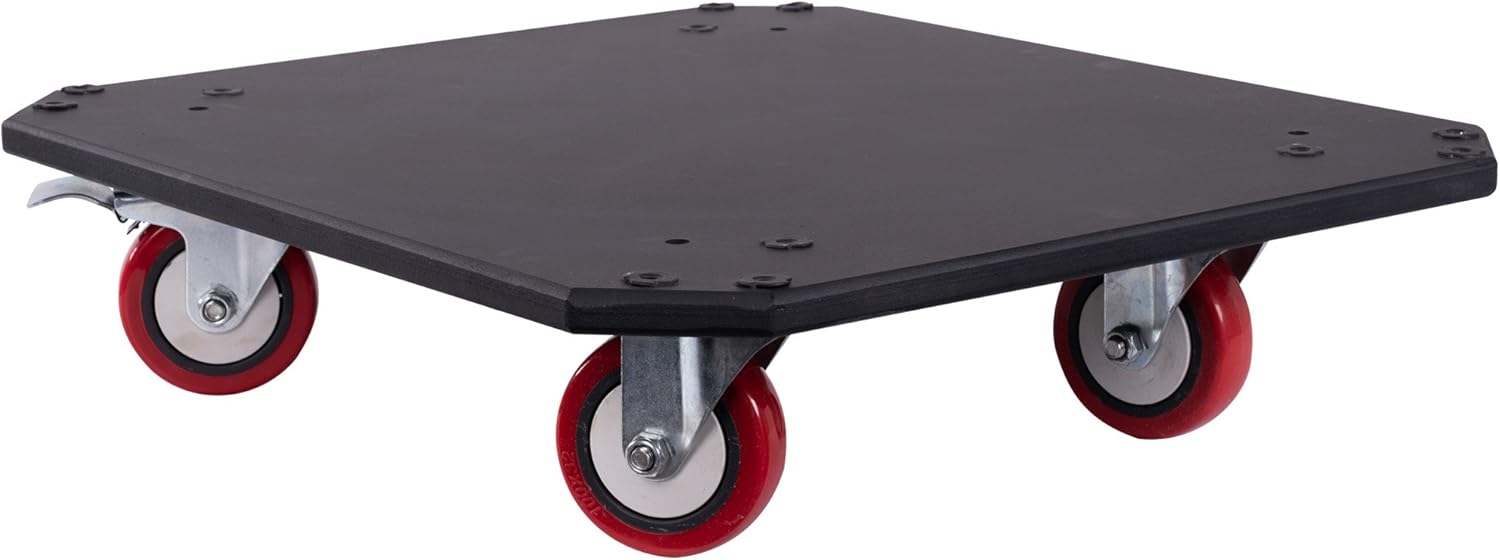 Sound Town 8U PA DJ Pro Audio Rack/Road ATA Case with 13U Slant Mixer Top, 23.5’’ Rackable Depth and Casters, 8 Space Size, Pro Tour Grade (STMR-8UW)