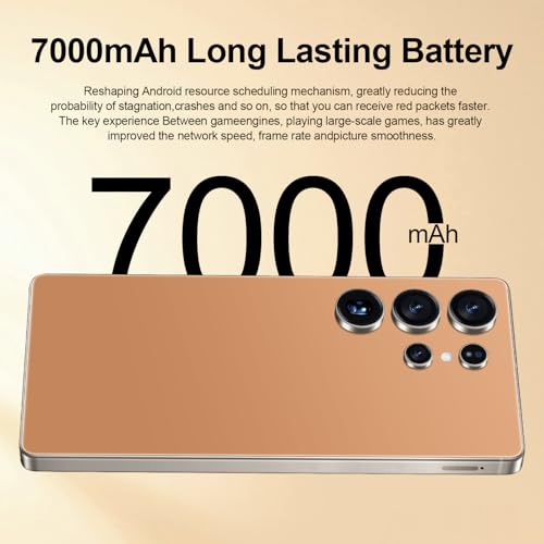 I25 Ultra Unlocked Android Phone 6.99" AMOLED 7000mAh Long-Lasting | Snapdragon 8 Gen3 | 8GB RAM+256GB | 68MP+108MP Pro Camera | Face Unlock + Stylus | Android 14 System (Blue)