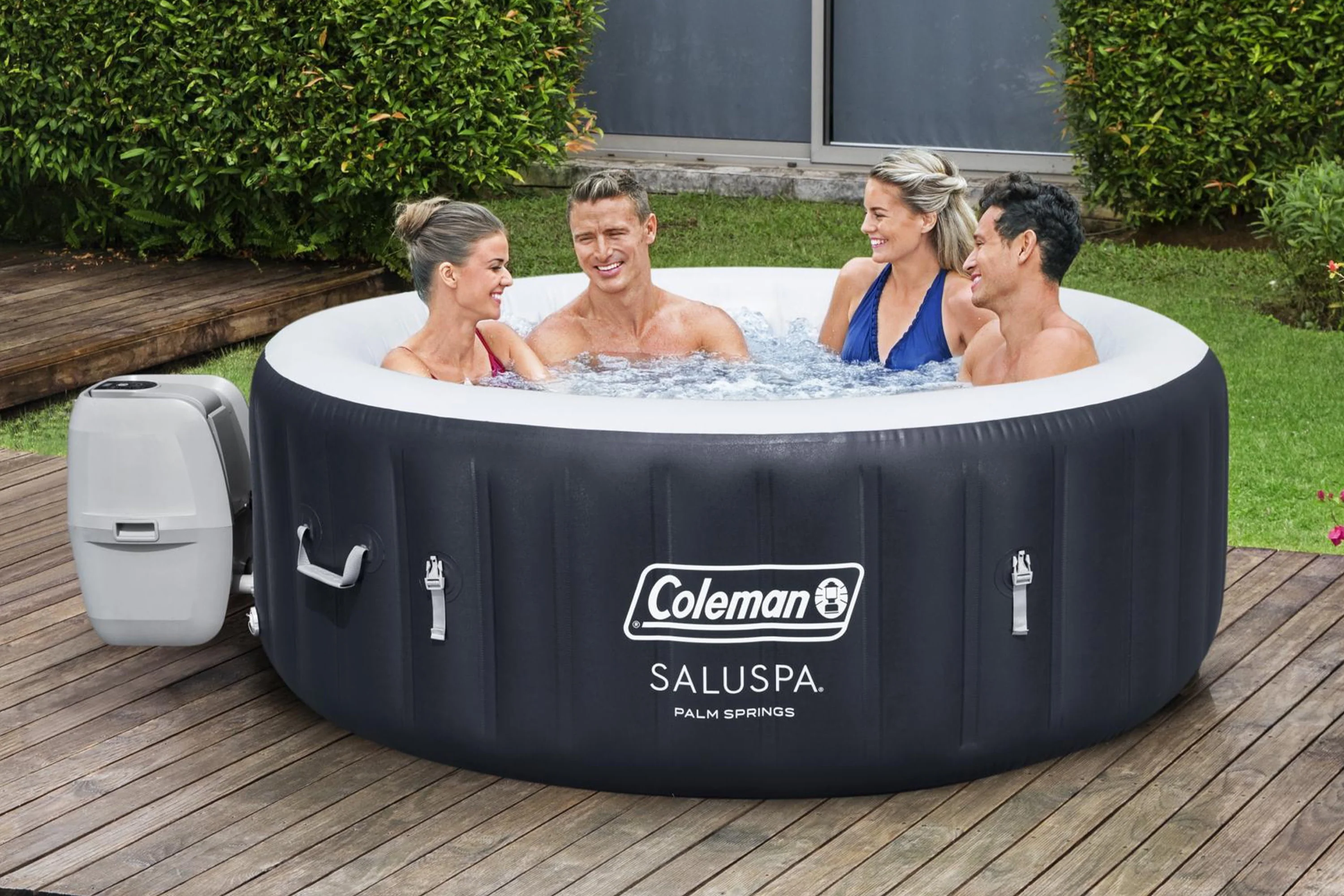 Coleman Palm Springs AirJet Inflatable Hot Tub Spa 4-6 person
