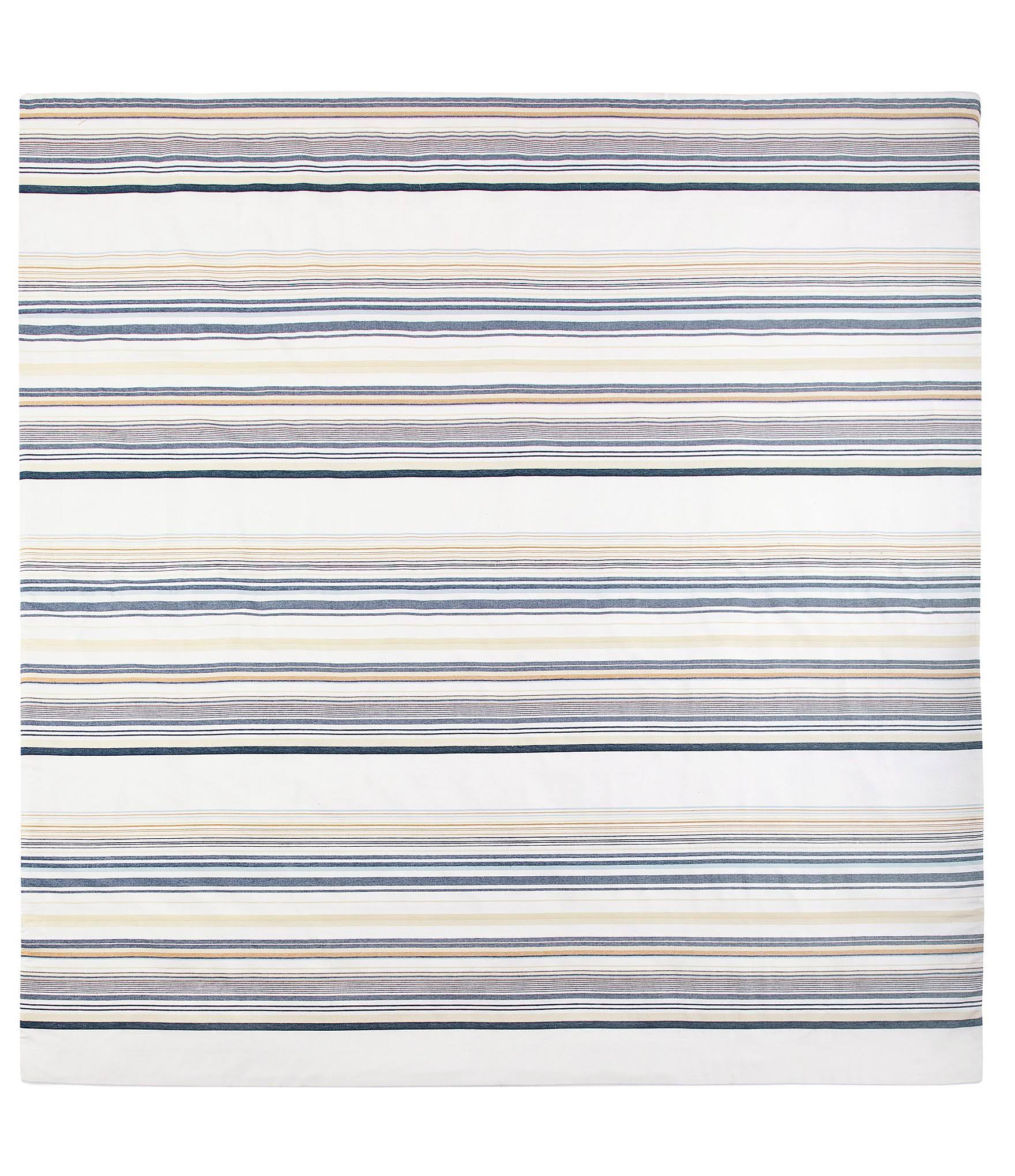 Pendleton Sand Dune Stripe Comforter Mini Set, King, Ivory Multi
