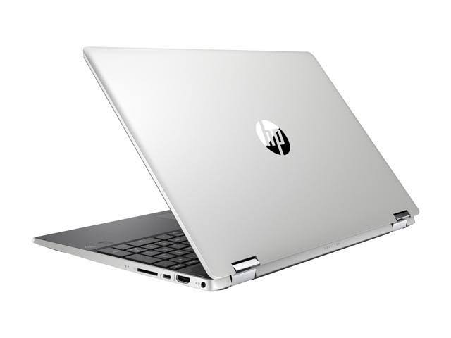 HP Pavilion x360 15-dq0077nr 15.6″ Convertible Notebook - Core i5 8265U 1.6 GHz - 8 GB RAM - 256 GB SSD - Natural Silver/Ash Sil