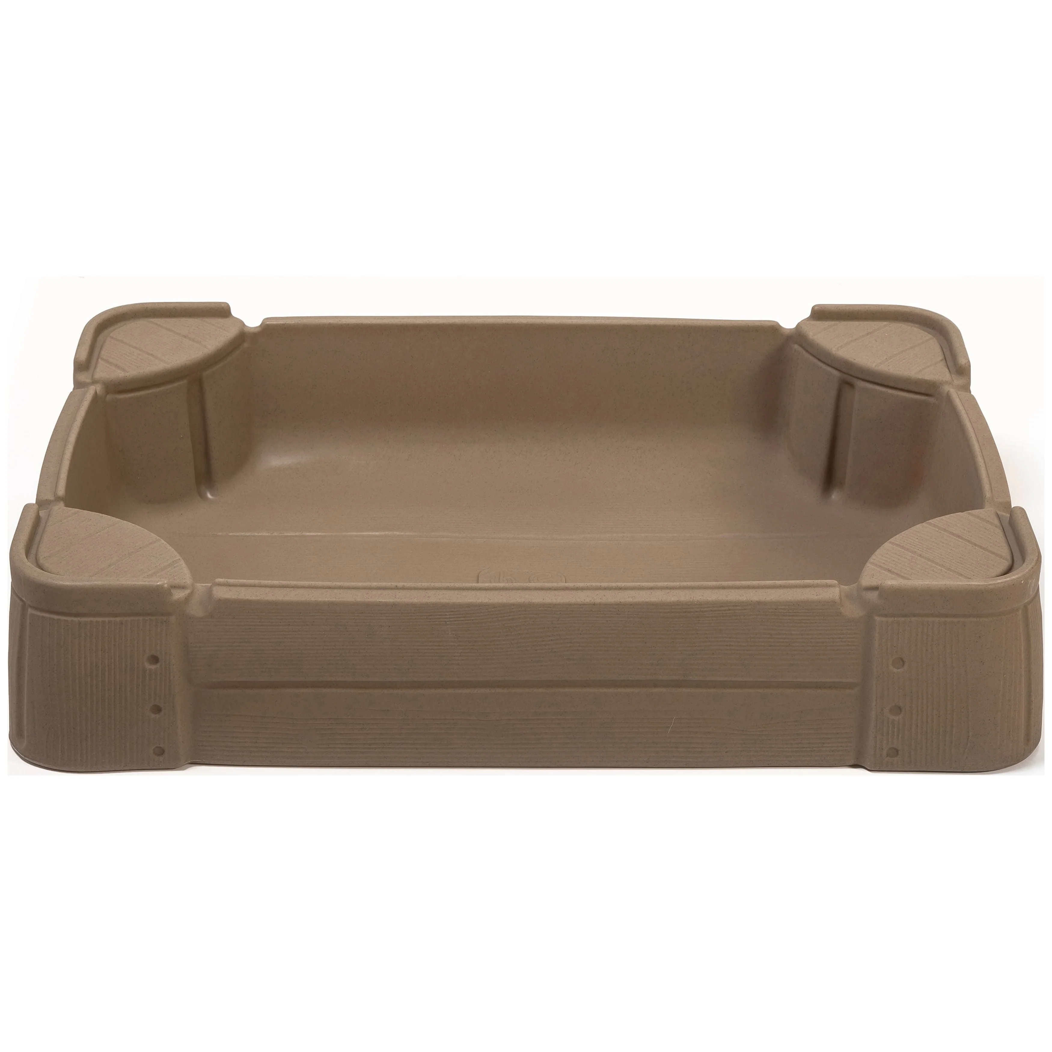 Step2 Play and Store Sandbox Brown Plastic Kids Outdoor Toy with Cover