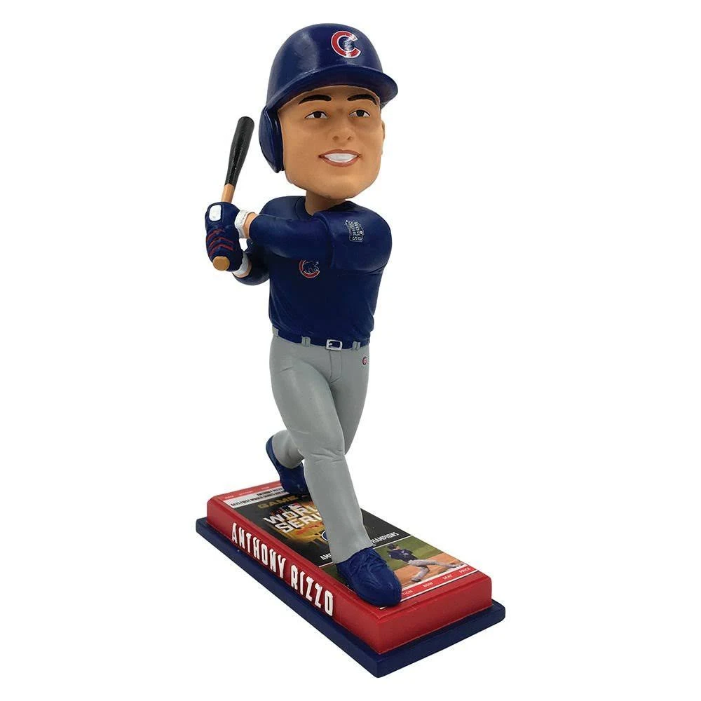 Forever Collectibles Anthony Rizzo Chicago Cubs Ticket World Sereies Champs Bobblehead
